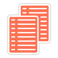 Obraz premium Papers Vector Icon Design Illustration