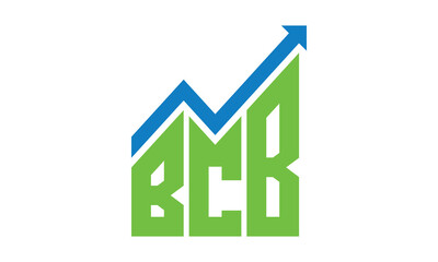 BCB financial logo design vector template.