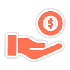 Coin Vector Icon Design Illustration