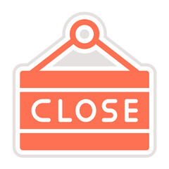 Close Sign Vector Icon Design Illustration