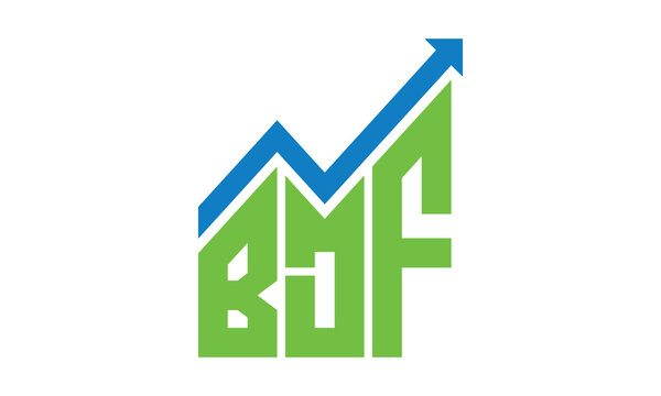 BDF financial logo design vector template.