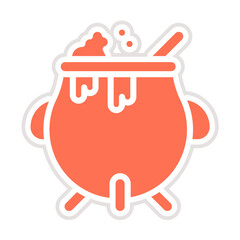 Cauldron Vector Icon Design Illustration