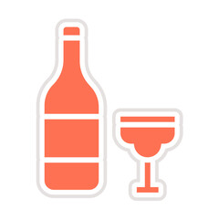 Drinks Vector Icon Design Illustration