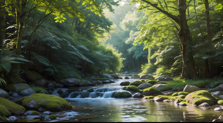 waterfall in the forest