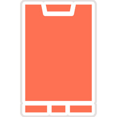 Mobile Phone Vector Icon Design Illustration