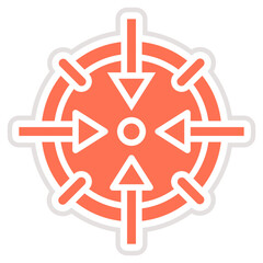 Blue Zone Vector Icon Design Illustration