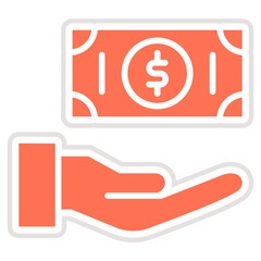 Pay Cash Vector Icon Design Illustration