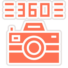 360 Camera Vector Icon Design Illustration