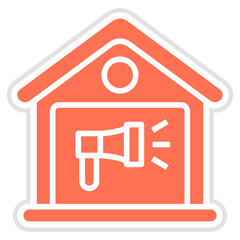 Marketing Data Warehouse Vector Icon Design Illustration