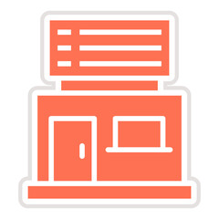 Barbershop Vector Icon Design Illustration