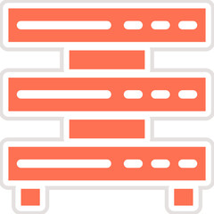 Obraz premium Server Vector Icon Design Illustration