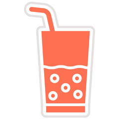 Juice Vector Icon Design Illustration