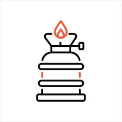 Camping Gas icon editable stock vector