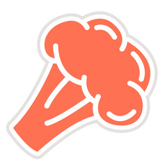 Broccoli Vector Icon Design Illustration