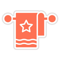 Towel Vector Icon Design Illustration