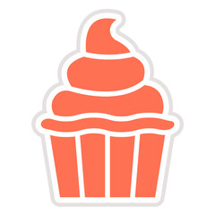 Cream Vector Icon Design Illustration