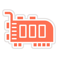 Pci Card Vector Icon Design Illustration