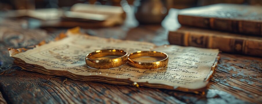 Wedding rings and a sketchbook inspired a creative tale of love and imagination