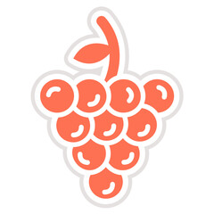 Grapes Vector Icon Design Illustration