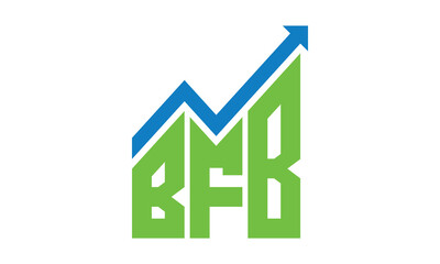 BFB financial logo design vector template.