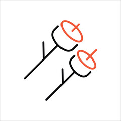 Marshmallow  icon editable stock vector