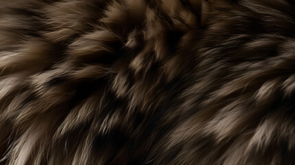 Attractive formation of wolf wool in close-up, accentuating detailed patterns and the softness of the fur. - obrazy, fototapety, plakaty