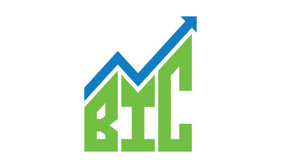 BIC financial logo design vector template.
