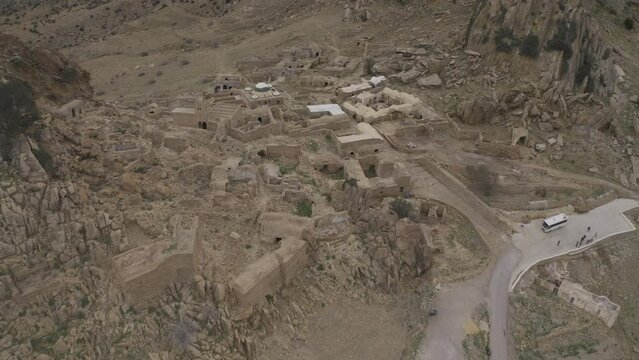 Aerial, Zriba El Alia, Abandoned Berber Village, Tunisia