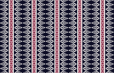 Geometrics Ikat ethnic design.Ikat seamless pattern in tribal, folk embroidery abstract wave art. ornament print. Ikat Design for wallpaper,carpet, clothing, fashion, fabric.
