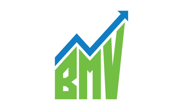 BMV financial logo design vector template.
