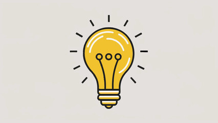 Fototapeta na wymiar Illuminate Your Ideas: Vector Light Bulb Design