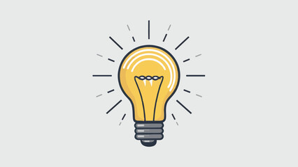 Illuminate Your Ideas: Vector Light Bulb Design