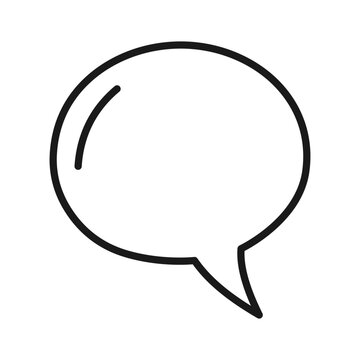 Speech bubble message icon. Chat bubble. Vector