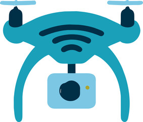drone, icon colored shapes