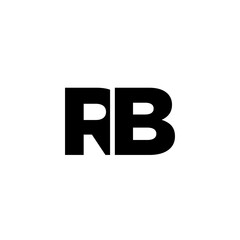 Letter R and B, RB logo design template. Minimal monogram initial based logotype.