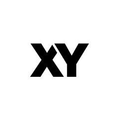Letter X and Y, XY logo design template. Minimal monogram initial based logotype.