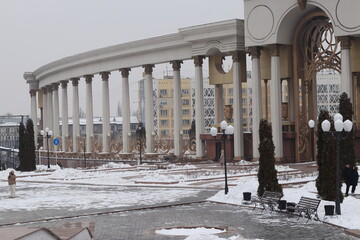 Fototapeta premium Almaty City 26 February 2024, Park of the first President, Kazakhstan