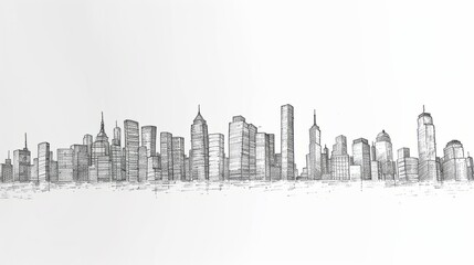 Technological Future Urban Illustration: Urban Background Materials