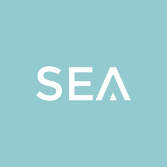 sea nature holiday vacation logotype logo design graphic vector