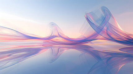 Delicate curves and intersecting lines dance gracefully amidst a serene backdrop, inviting...