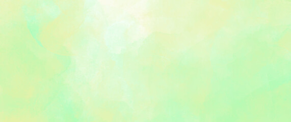 Abstract green vector watercolor texture background. Spring background. Summer illustration.