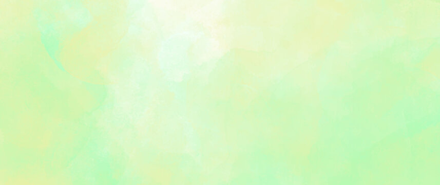 Abstract green vector watercolor texture background. Spring background. Summer illustration.