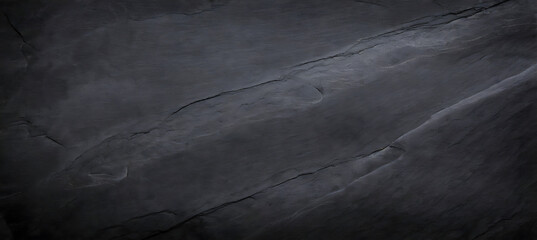 Dark grey black slate background. Generative AI.