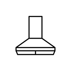 Range hood outline icons, minimalist vector illustration ,simple transparent graphic element .Isolated on white background