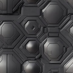 Spaceship hull texture pattern Seamless SciFi Panels.