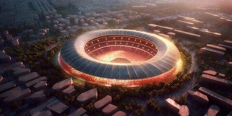 realistic_concept_The_stadiums_outer_shell_is_built