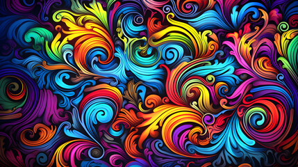 colorful spychedelic style wallpaper, psychedelic style wallpapper colorful vibe, trippy wallpaper, tipping