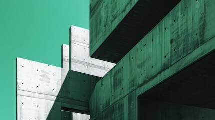 Abstract moodboard concrete minimalist visuals