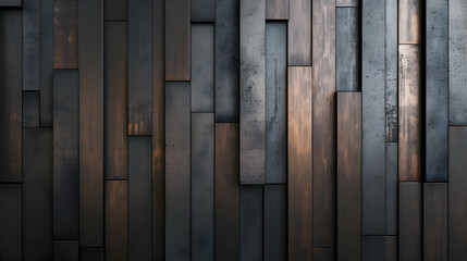 Rectangular panels in shades of grey and brown, arranged in an orderly fashion