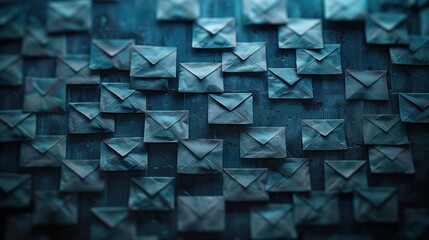 Unknown Emails Screenshots or visual representations of email inboxes flooded with unknown or suspicious emails. potential risks associated with clicking on links or opening attachments